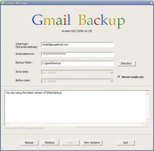 gmail backup Thedalweb Gmail Backup