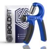 Boldfit Adjustable Hand Grip Strengthener, Hand Gripper for Men & Women for Gym Workout Hand Exercise Equipment to Use in Home for Forearm Exercise, Finger Exercise Power Gripper (40 Kg) Blue