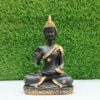 LETS CATCH UPP Sitting Buddha Idol Statue for Home Decoration | Decorative Gautam Buddha Showpiece | Home, Living Room, Office Decor | Ideal Gift Sculpture | 11 Inch (Ashirwad Position)