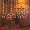 Gesto 10 Star Curtain Light – 8 Flashing Modes Star Lights for Home Decoration | Led Light for Diwali Decoration,Mandir,Pooja Room Decor| High Brightness Next-Gen SMD Fairy Lights (11 Feet,Warm White)