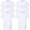 Gildan Men’s White Crew T-Shirt Multipack