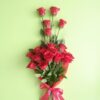 EG2i 8 Red Rose Fresh Flower for Birthday Gift with Red Paper packing, Mother’s Day Gift, Fresh Flower Gift for Love, Valentine’s Day Gift, 8 Roses (Bunch of 8) Same day Delivery